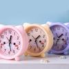 Kids' Decorative Kitten Alarm Clock with Ears and and Quiet Movement Perfectly for Bedroom or Dorm Accessory
