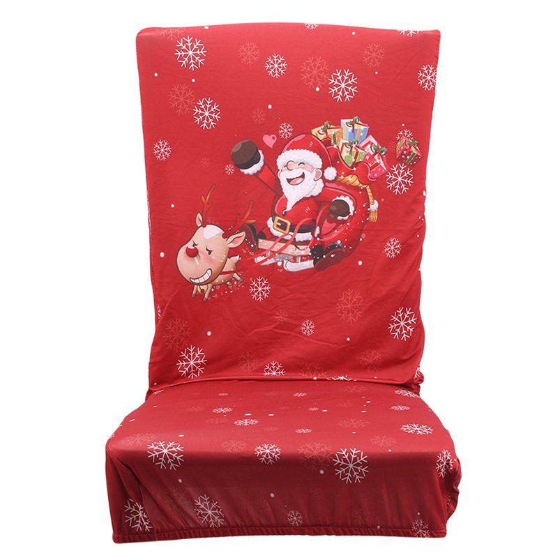 Holiday Chair Cover Christmas Decoration Dining Room Chair Protector Washable Home Decor