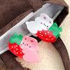 1pc Cute Strawberry Rabbit Hair, Catching Female Hair, Shark Clip Headpiece, New Animal Cartoon Hair Accessories