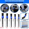 Electric Car Cleaning Brush Set for Detailing Interior, Polishing, Waxing, Engine & Tire - 6 Brush Heads