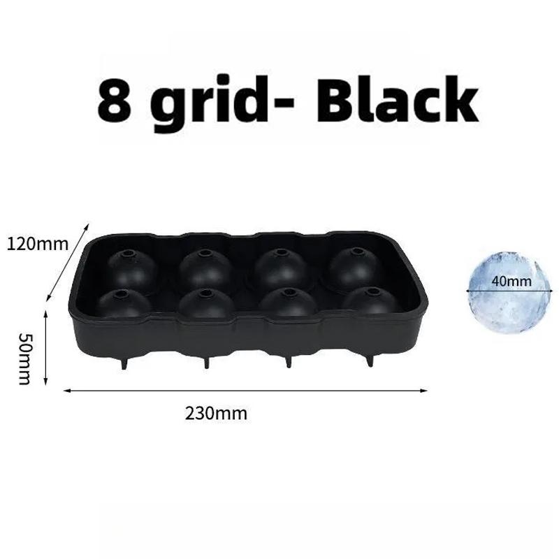 Silikon Eiswürfelform Runde Eiswürfelformen Große Eiswürfelformen für Whiskey Cocktails Bourbon Lebensmittelqualität Leicht zu lösen BPA-frei