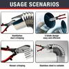 5 Blade Sheet Metal Crimper Tools-Hand Crimper Pipe Swaging 24-28 Gauge Prevents Clogging/Swelling for Downspouts/Ductworks/HVAC
