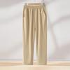 Yalu Women's Summer Ice Silk Straight Leg Cropped Pants