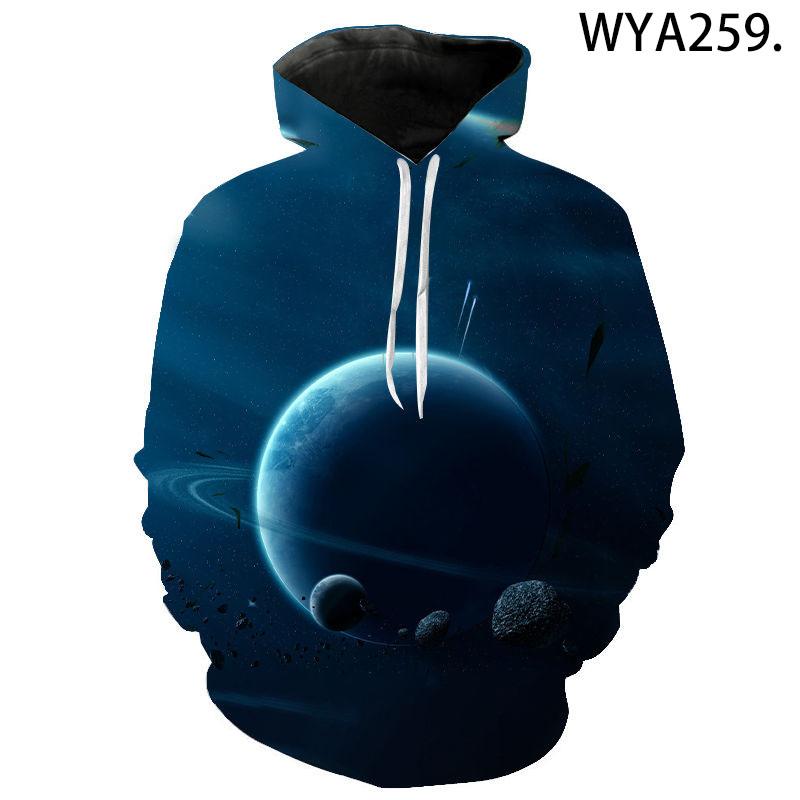 New Casual Hoodie, Space Planet 3d Diy Printed Super Cool Pattern Men's And Women's Pullovers, Street Fashion Children's Tops