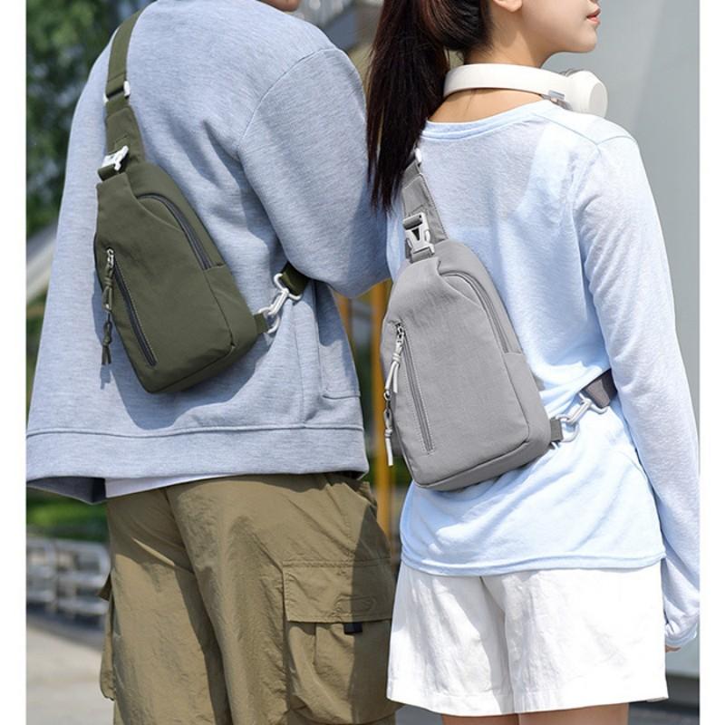 Men's Chest Bag Nyl Lightweight Waterproof Shoulder Bag Portable Sports Leisure Crossbody Bag For Women Multi-pocket Sling Bag