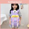 Modern Large Size Color Block Backpack For Children Boys And Girls Ideal For School