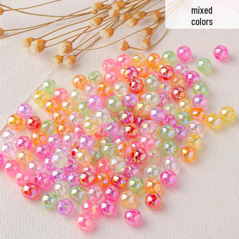Transparent AB Color Acrylic Rice Beads for DIY Bracelets & Necklaces