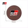 Car Leather Water Coaster Non-Slip Mat Car Bottle Holder Insert Pad for Toyota Corolla TRD GR Yaris Chr Auris RAV4 Land Cruiser Camry Highlander