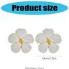 Set of 6 Elegant Tissue Buckles Beautiful Flower Tissue Holders Tissue Rings Practical Serviettes Rings Alloy Texture