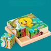 3D Wooden Puzzle – Educational Flip & Build Blocks for Kindergarten Kids