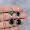 Chrome Diopside Gemstone Handmade 925 Sterling Silver Jewelry Earring 2.56" M-339