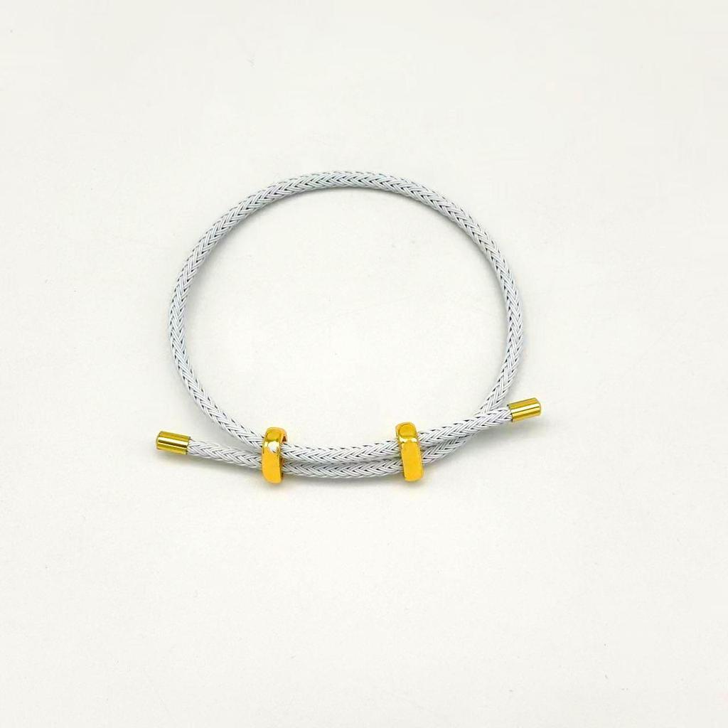 DIY Verstellbares Perlenarmband aus Stahldraht mit 8-Figur-Schnalle