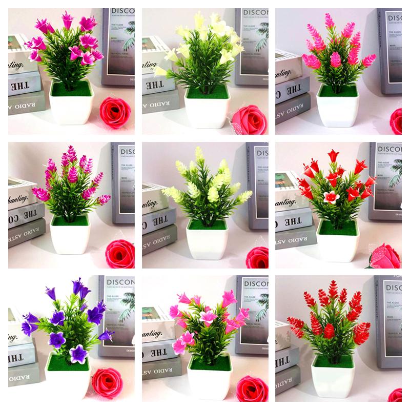 Beautiful Decoration Stylish Artificial Plant Fake Fresh Potted Tabletop Wedding Welcoming Lily Flower Pinecone