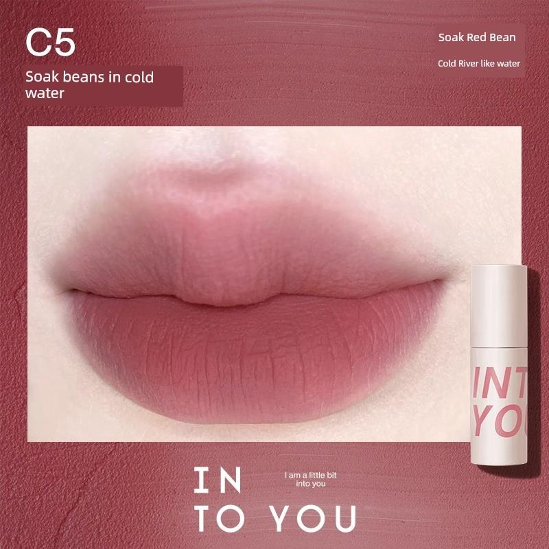 into You Air Feeling Thin Lip Mud W3 Matte Soft Mist Lip Lacquer Summer White Lipstick Female Cheap Student