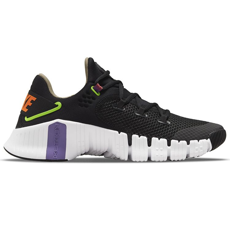 Nike Metcon 4 Comfortable Shock Absorption Non-Slip Durable Low-Top Casual Running Shoes Unisex Sneaker Black Purple Orange DM9589-031
