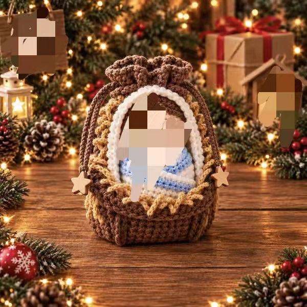 Christmas Crochet Character Gift Pouch Christmas Crochet Gift Bag