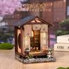 CRESYMME Miniature House Dollhouse Book Nook Kit, Wooden DIY 3D Hobby Handmade (Tokei's Study)