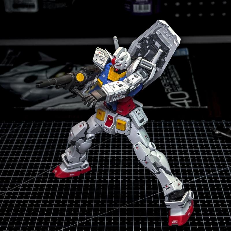 RG 1/144 RX-78-2 2.0 Yuanzu G3 Mech Bausatz Actionfiguren Schreibtisch-Dekoration Puppe Jungen Spielzeug Puzzle Sammlerstück Geschenk