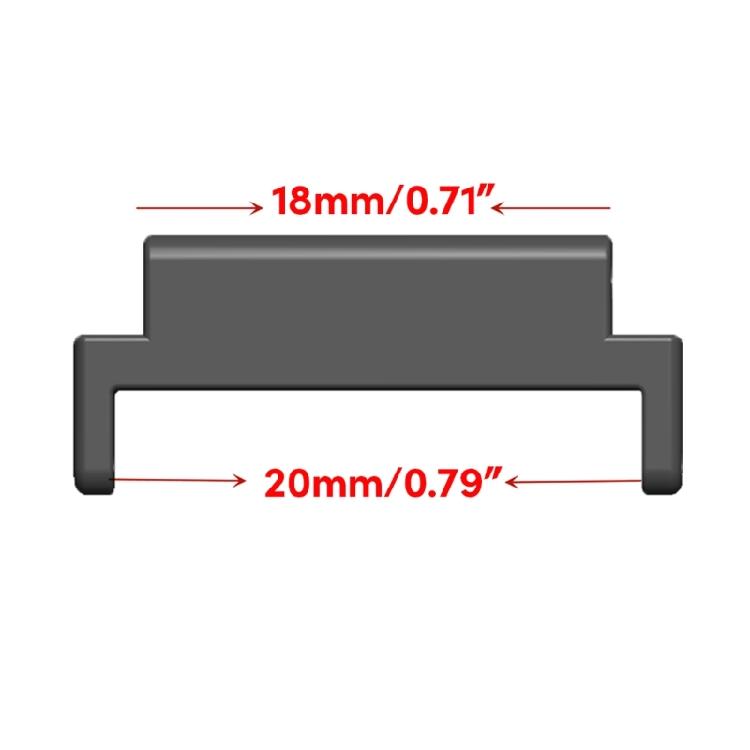 For 18mm-20mm Straps Metal Link Lugs Connector Adapter Bracelets 1 Pair