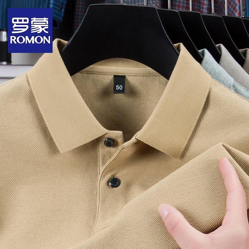Romon Men s Short Sleeve Polo Shirt 52