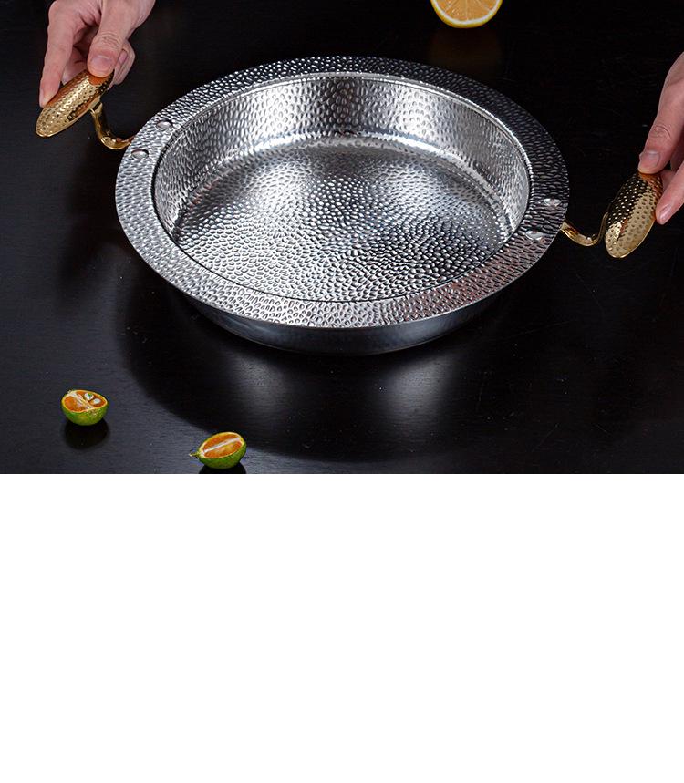 304 Stainless Steel Three-Layer Hot Pot for Seafood and Meat