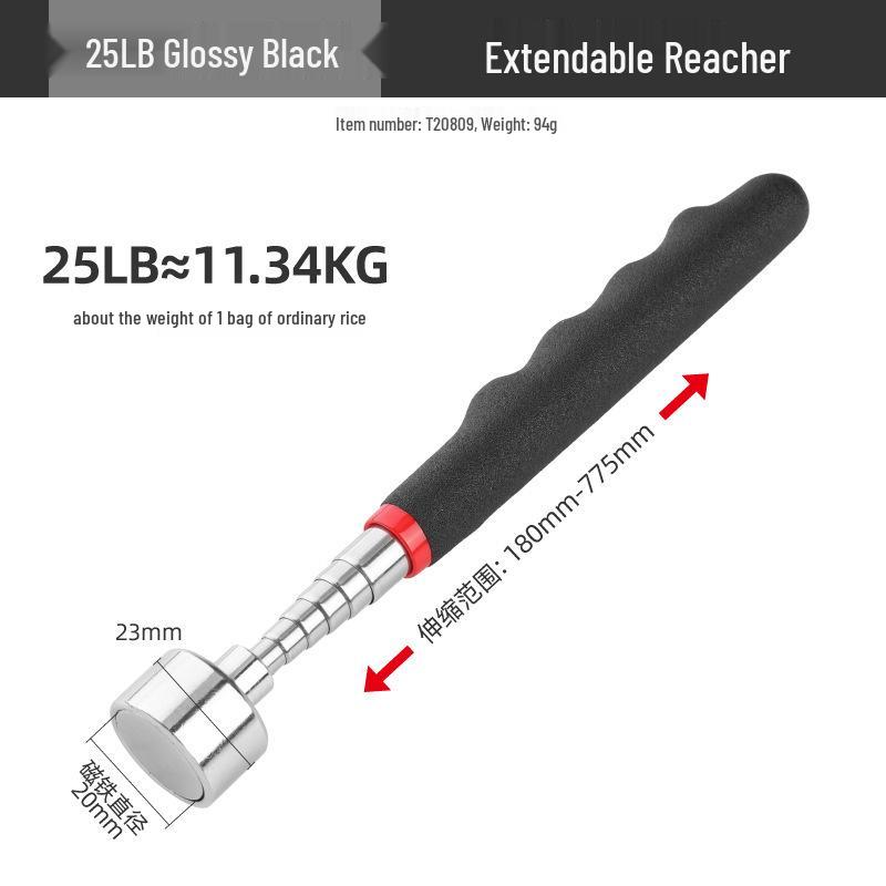 8LB Retractable Magnetic Pickup Tool with Light for Auto Repair