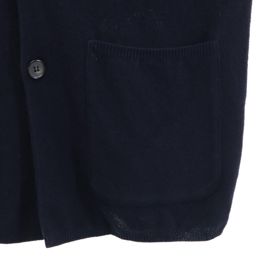 BATONER Made In Japan Linen Blend Long Sleeve Knit Cardigan 1 Navy Men's Used
