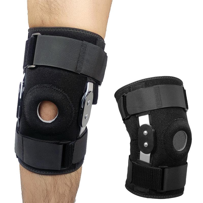 

1 шт., дышащая шарнирная поддержка колена, артрит, травма, спортивный наколенник, фиксированная поддержка наколенника