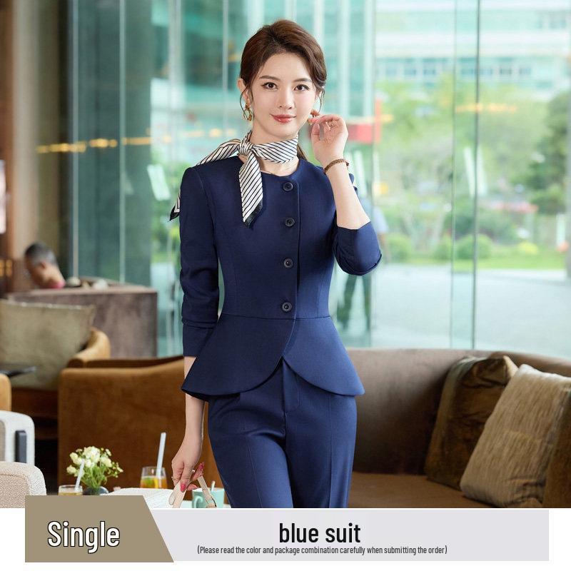

Women s Professional Spring/Autumn Suit for Jewelry Stores, Beauty Salons, and Hotels 3XL