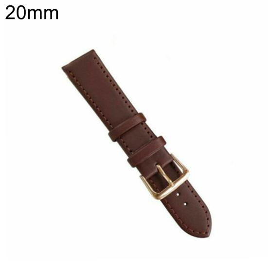 

Универсальный сменный регулируемый ремешок для наручных часов из искусственной кожи унисекс 20mm коричневый
