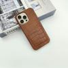 Crocodile pattern is suitable for Apple 15/17/16 mobile phone case insert card 16pro change bag 16promax portable 7