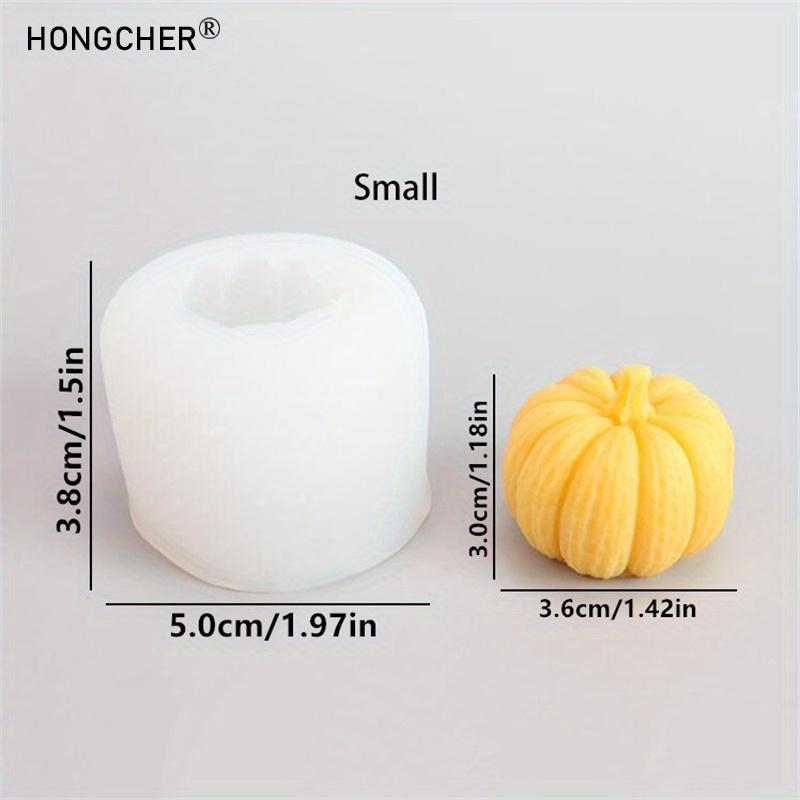 3ks/sada Halloweenská dýňová svíčka DIY Silikonová forma Mýdlo Aromaterapie Sádrová Dekorativní ozdoba Kapkové formy