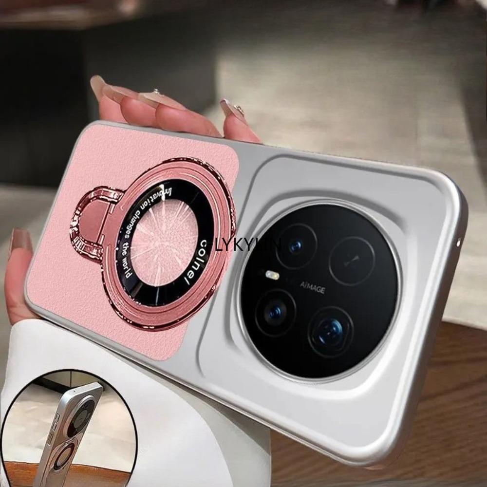 Magnetic Stand Bracket Phone Case For Honor X9D X9C X6A X6B X6C X7D X8A X8B X8D X5B X5C Candy PU Lambskin Leather Frosted Cover