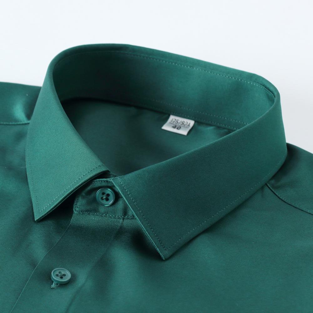 Herren Regular Fit Stretch Glatt Knitterfrei Langarmhemd, Weicher Komfort Business Casual Bürokleidung Ganzjährig Hemden