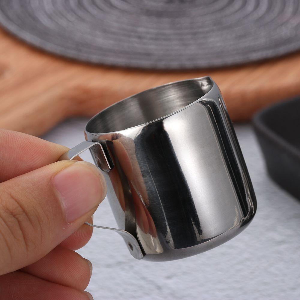 1oz/2oz/3oz/5oz/10oz Durable Stainless Steel Milk Frothing Jug Coffee Latte Spout Pitcher Cup Easy Pouring Drip for Kitchen
