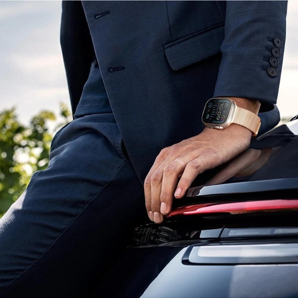 Magnetic Strap for Apple Watch Band Ultra 49mm 46mm 42mm Milanese Bracelet iWatch Series 10/11 9 8 7 6 5 4 SE/3 45/44/41/40mm