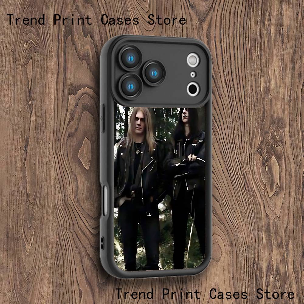 D-Darkthrone Phone Case For iPhone 17,16,15,14,13,12,11,Pro,Max,Plus,X,XS,SE4,E,Mini Black Thickened border Case