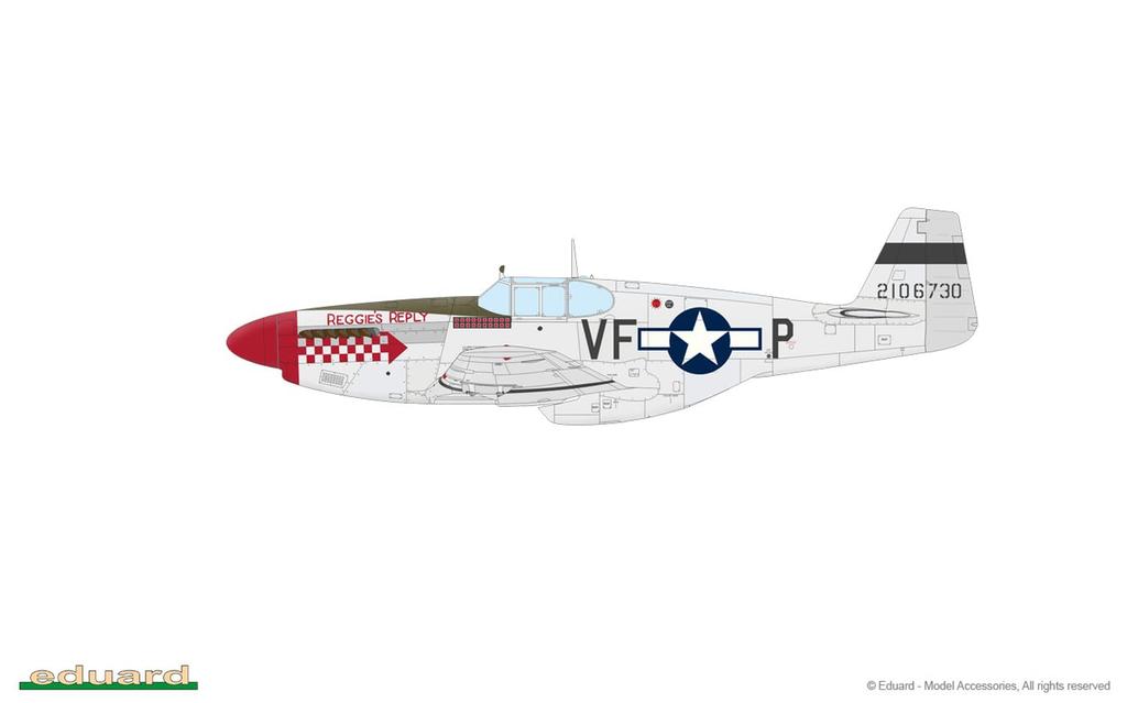Eduard 1/48 Profipack P-51B Mustang with Standard Canopy, Plastic Model, EDU82107