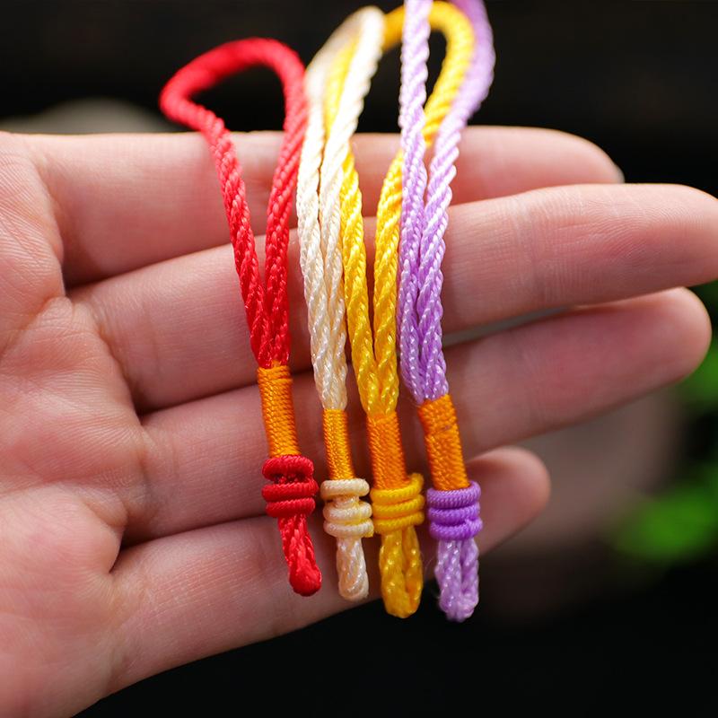 Thin Hemp Rope With Three Rings, Rope Head, Play Piece, Handle Rope, Key Bag, Jewelry Accessories, Fringed Lanyard.