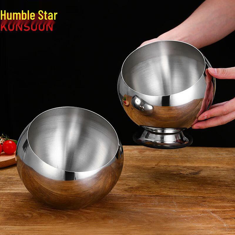 Qianxing Stainless Steel Slanted Sauce & Seasoning Bowls