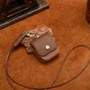 Luxury Genuine Leather Case For Apple Airpods 4 3 2 1 Airpods Pro Wireless Earphone Cases funda Airpod Cover with lanyard