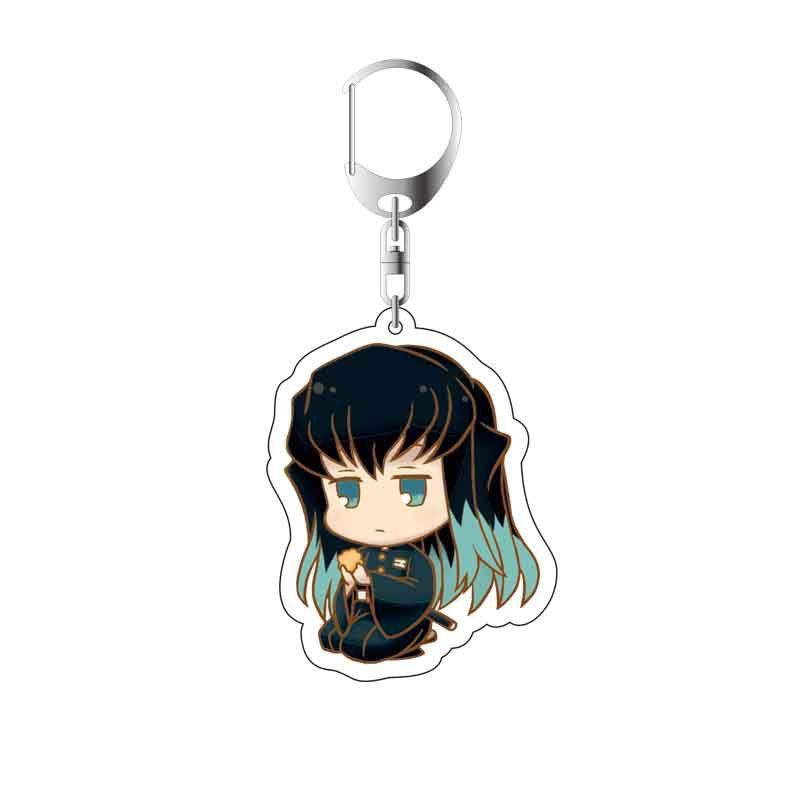Demon Slayer Anime Cartoon Character Acrylic Keychain Bag Pendant Accessories