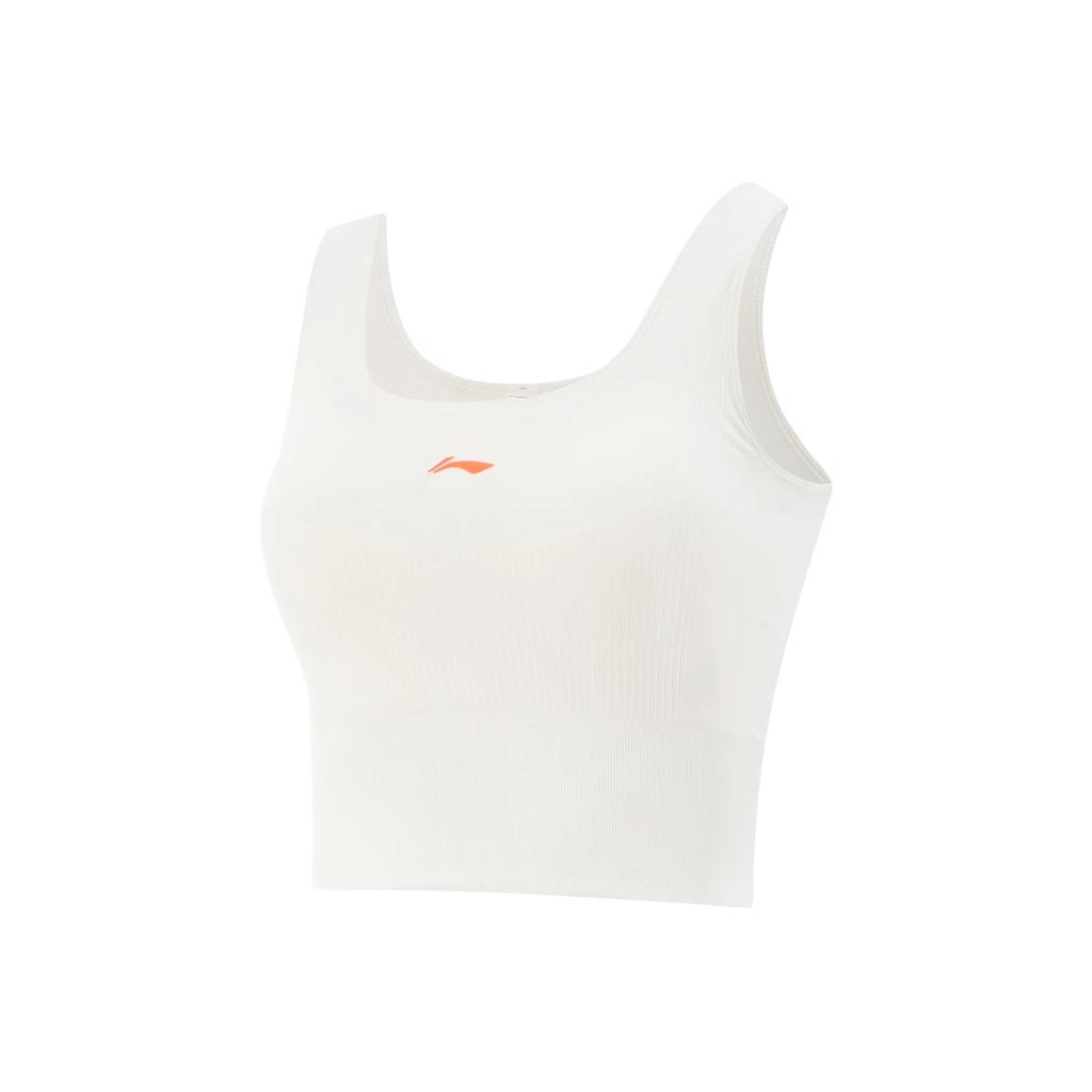 Li Ning Fitness Series Solid Color Soft Comfortable Breathable Versatile Sports Vest Women tops AUDV040-5