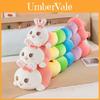 Cute Rainbow Long Plush Bunny Pillow For Girls Sleep Comfort