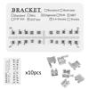 10 Packs Metal Dental Teeth Orthodontics Brackets Braces 022" Slot 3-4-5 Hooks