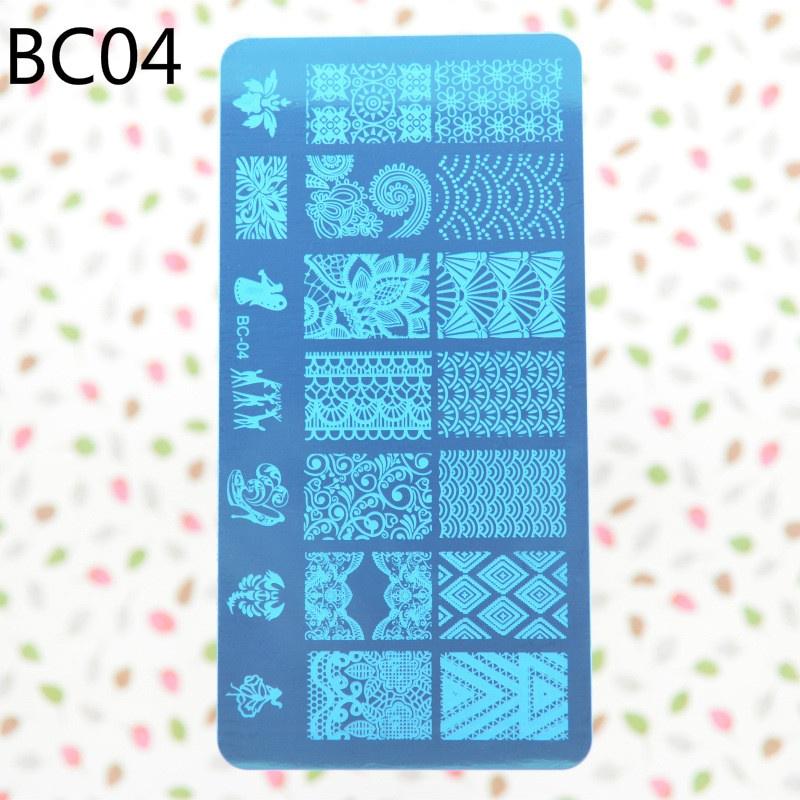 Nail Fashion 12x6cm New 10 Designs Flower/Christmas DIY Polish Stamping Nail Stamp Templates Nail Ar