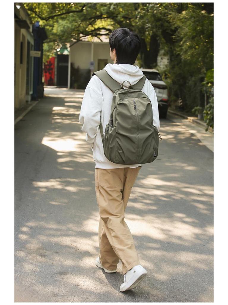 Versatile Japanese-Style Solid Color Backpack for School, Sports, and Travel