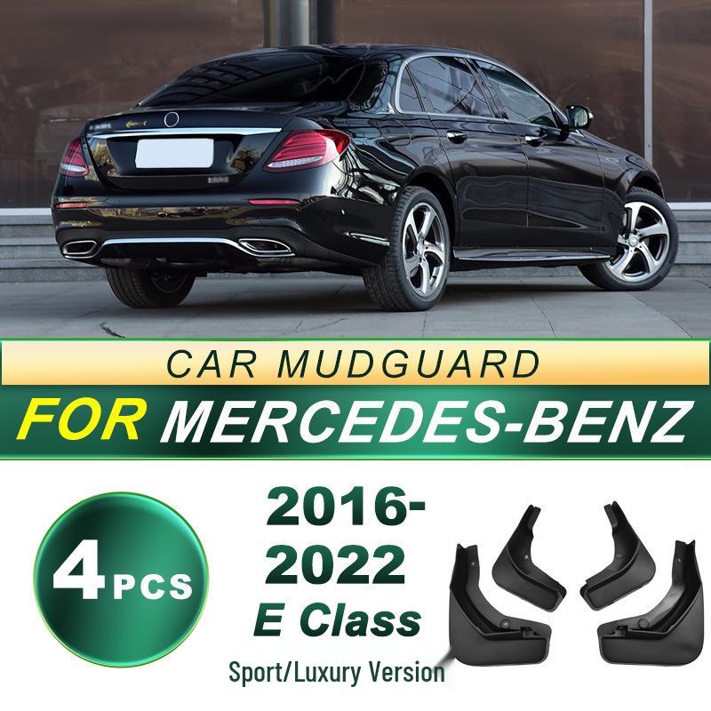 Compatible with 2016-2022 Mercedes-Benz E-Class Luxury/Sport: Soft Rubber Tire Mudguard Flaps