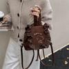 Sweet Ruffle Design Girls Backpack Cartoon Cute Kitten Baby Schoolbag Autumn And Winter Children'S Backpack