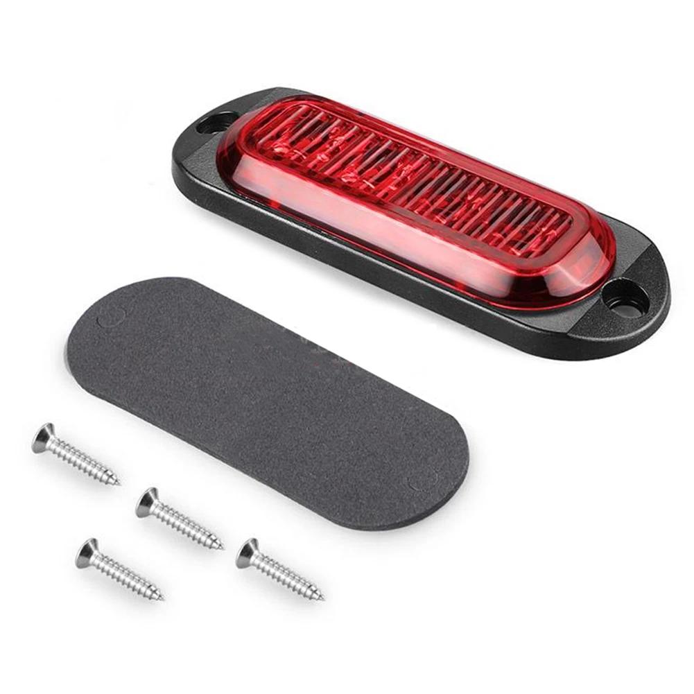 LED Side Marker Lights Red Clearance Trailer Truck RV LED Light Lamp Red Waterproof 12/24V Safety Warning Width Indicator